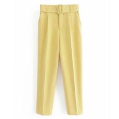 Calça terno com cinto - Toda Bela