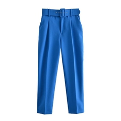 Calça terno com cinto - Toda Bela