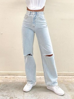 calça cintura alta mom - Toda Bela