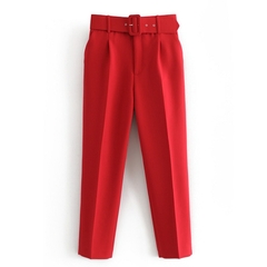 Calça terno com cinto - loja online