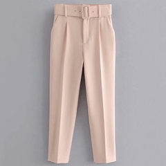 Calça terno com cinto - loja online