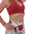 Top cruzado monocromático cherry - comprar online