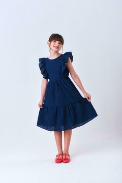 VESTIDO ANANDA LAISE - AZUL MARINHO - comprar online