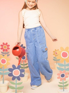 CALÇA JEANS CARGO - loja online