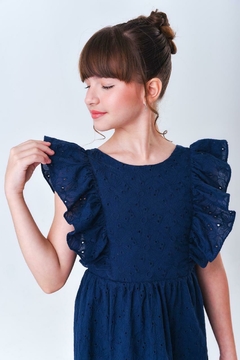 VESTIDO ANANDA LAISE - AZUL MARINHO