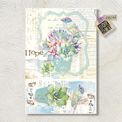 Papel decoupage A4 053