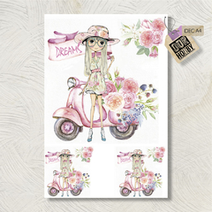 Papel decoupage A4 061