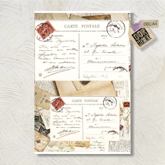 Papel decoupage A4 068