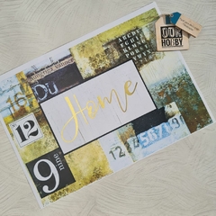 Papel decoupage metalizado A4 029