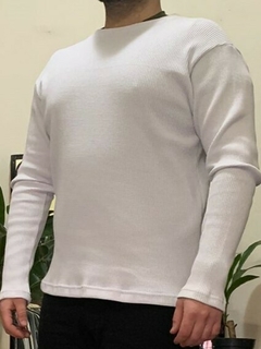 SWEATER WAFFLE BLANCO en internet