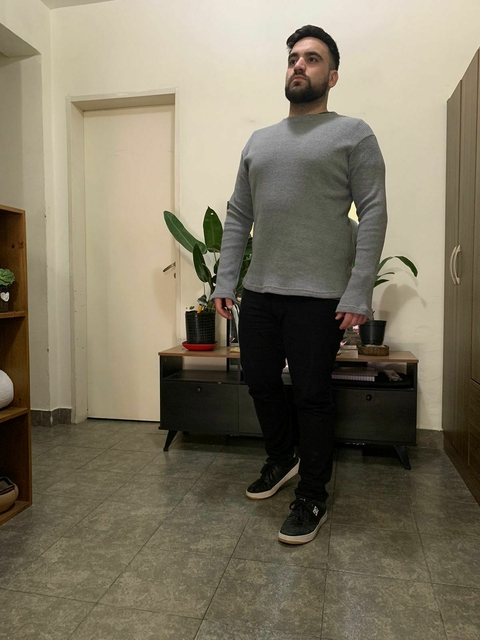 SWEATER WAFFLE GRIS - comprar online