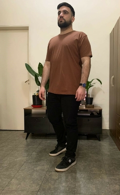 Remera Pantaleon clasica lisa MARRON - Pantaleon streetwear