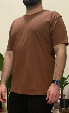 Remera Pantaleon clasica lisa MARRON - tienda online