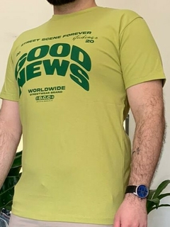 Remera estampada GOOD NEWS (TALLE M) en internet