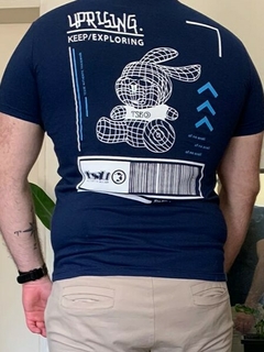 Remera clasica estampada conejito - tienda online