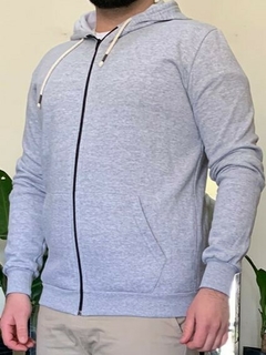 Campera frisada de algodón GRIS - tienda online