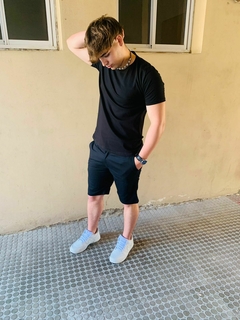 Remera Pantaleon clasica lisa NEGRA - tienda online