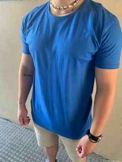 Remera Pantaleon clasica lisa AZUL FRANCIA - Pantaleon streetwear
