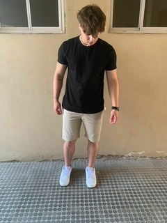 Remera Pantaleon clasica lisa NEGRA - tienda online