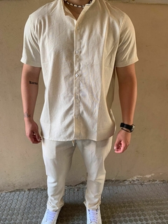 Imagen de PANTALÓN LINO MICHIGAN BEIGE