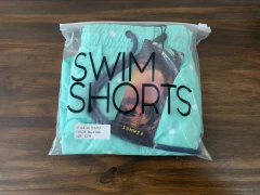 SHORT DE BAÑO SWIM CELESTE CON LUNARES (Talle M, XXL) - Pantaleon streetwear