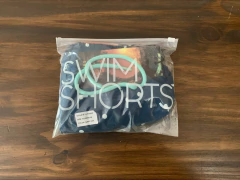 SHORT DE BAÑO SWIM AZUL MARINO CON LUNARES (Talle XL) - Pantaleon streetwear