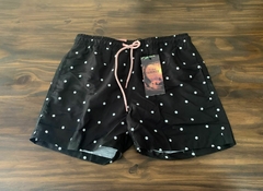 SHORT DE BAÑO SWIM NEGRO CON LUNARES (Talle M)