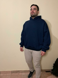 Buzo oversize frisado Azul Marino