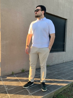 PANTALÓN CORTE CHINO MICHIGAN BEIGE - Pantaleon streetwear