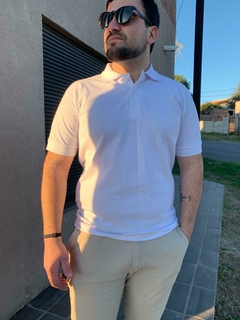 CHOMBA Pantaleon clásica lisa BLANCA en internet