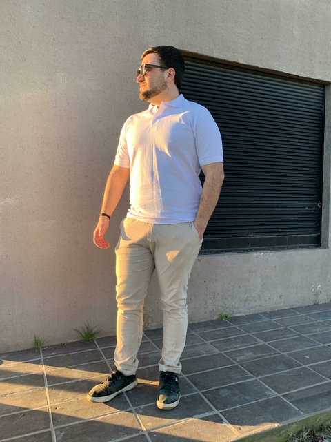 PANTALÓN CORTE CHINO MICHIGAN BEIGE - comprar online