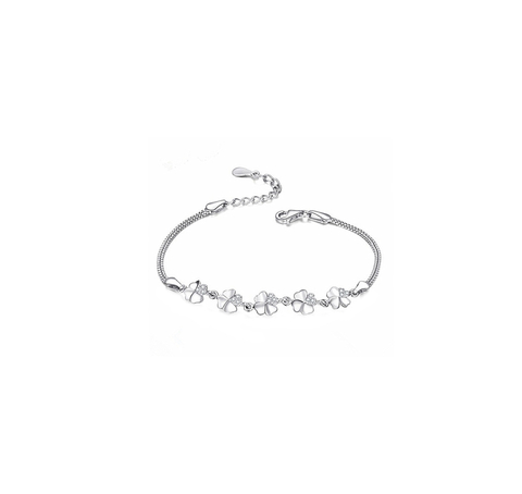 Pulsera de Trébol de Plata S925: Un Toque de Elegancia y Buena Suerte