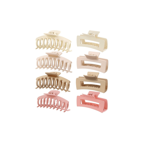 Set de 8 piezas de pinzas para el Cabello: Sujeción Perfecta y Durabilidad Excepcional