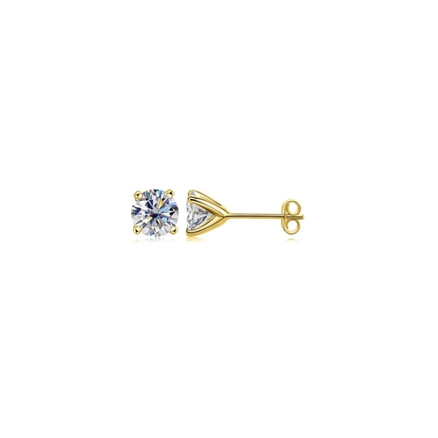Aretes de Moissanite 2 ct | Certificado