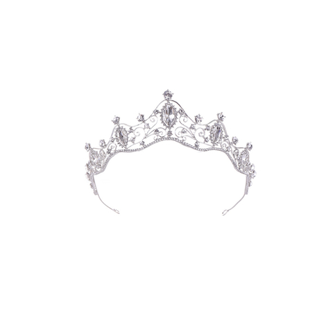 Tiara color plata