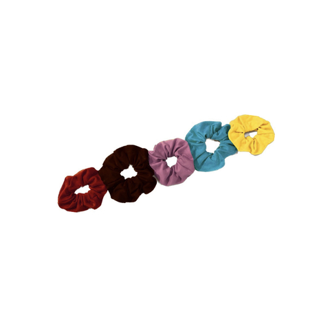 Pack 5 scrunchies.