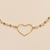 Choker Coração vazado c/ pérolas e bolinhas banho ouro 18k (CK1052) na internet