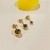 Trio de Brincos Bolinhas banho ouro 18k (TRIO1211)