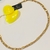 Choker design triplo fios unidos banho ouro 18k (CK1039) - comprar online