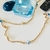 Choker Olho Grego e bolinhas banho ouro 18k (CK1038)