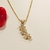 Conjunto de colar e brinco Ear Cuff em Zircônia banho ouro 18k (CJ1056) - comprar online
