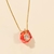 Colar Ponto de luz gota banho ouro 18k (CL1010)