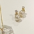 Conjunto de colar e brinco detalhe Ponto de luz e Pérola banho ouro 18k (CJ1059) - comprar online
