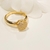 Anel Chuveirinho cravejado em Micro Zircônias banho ouro 18k (AN1151)