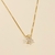 Colar Ponto de Luz Estrela banho ouro 18k (CL1007)