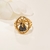 Anel Nossa Senhora Aparecida Caneta de Ródio Negra banho ouro 18k (AN1153)