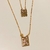 Escapulário 65cm Sagrado Coração de Jesus c/ Nossa Senhora Aparecida banho ouro 18k (ESC1034)