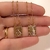 Escapulário 65cm Sagrado Coração de Jesus c/ Virgem Maria banho ouro 18k (ESC1035) - comprar online