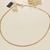 Choker Laminada 2mm banho ouro 18k (CK1047) - comprar online