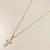 Colar Veneziana 60cm c/ crucifixo vazado fino banho ouro 18k (MASC1077)